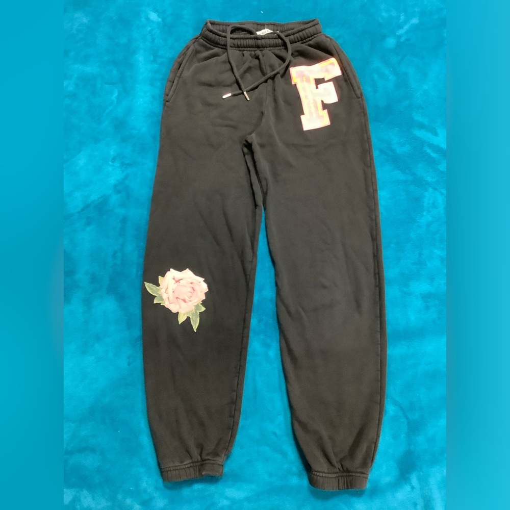 Fiorucci Cotton High Rise Joggers Sweatpants